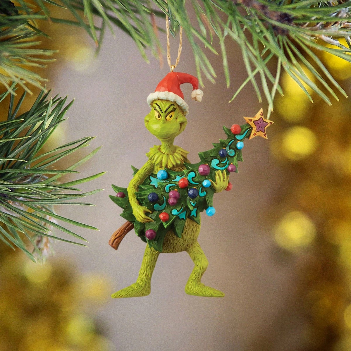Grinch Holding Tree Ornament