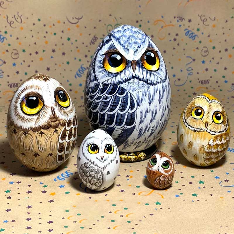 New Owl Nesting Egg/Easter Gift