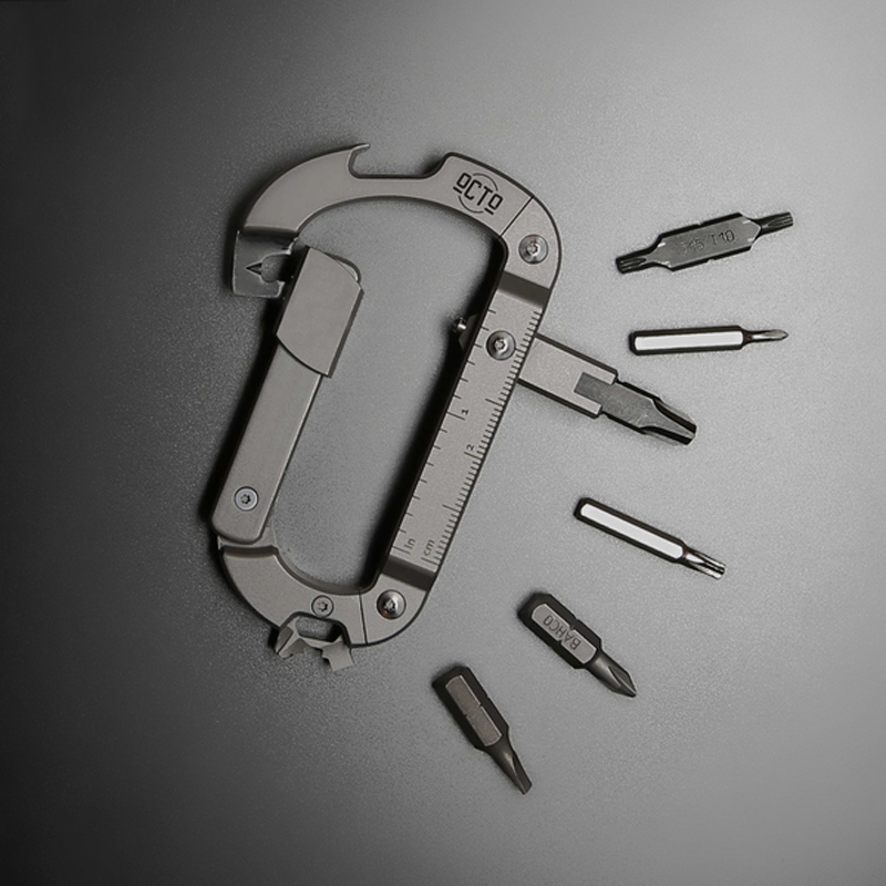 Outdoor Portable Multifunctional Carabiner Keychain Tool