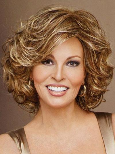 ANGELLWIG® | Women's Short Brown Natural Curly Wig
