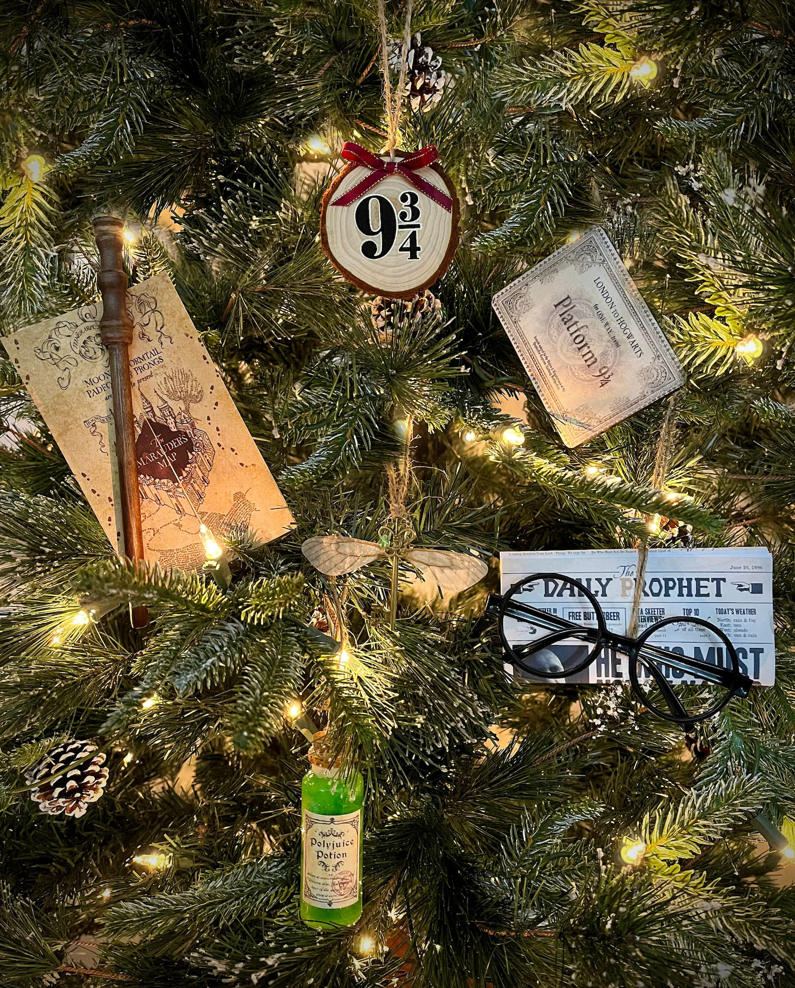Harry Potter Inspired Ornaments - Set of 6