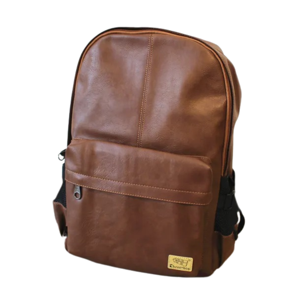 VICTORNEST®Leather Men's Backpack Large Capacity Backpack Laptop Bag