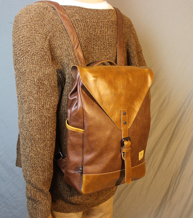 VICTORNEST®Small Backpack College Style Men's Bag Vintage Small Backpack-VICTORNEST