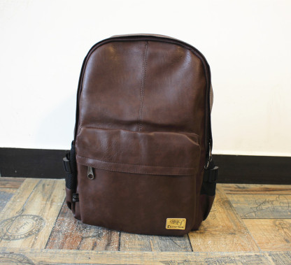 VICTORNEST®Leather Men's Backpack Large Capacity Backpack Laptop Bag-VICTORNEST