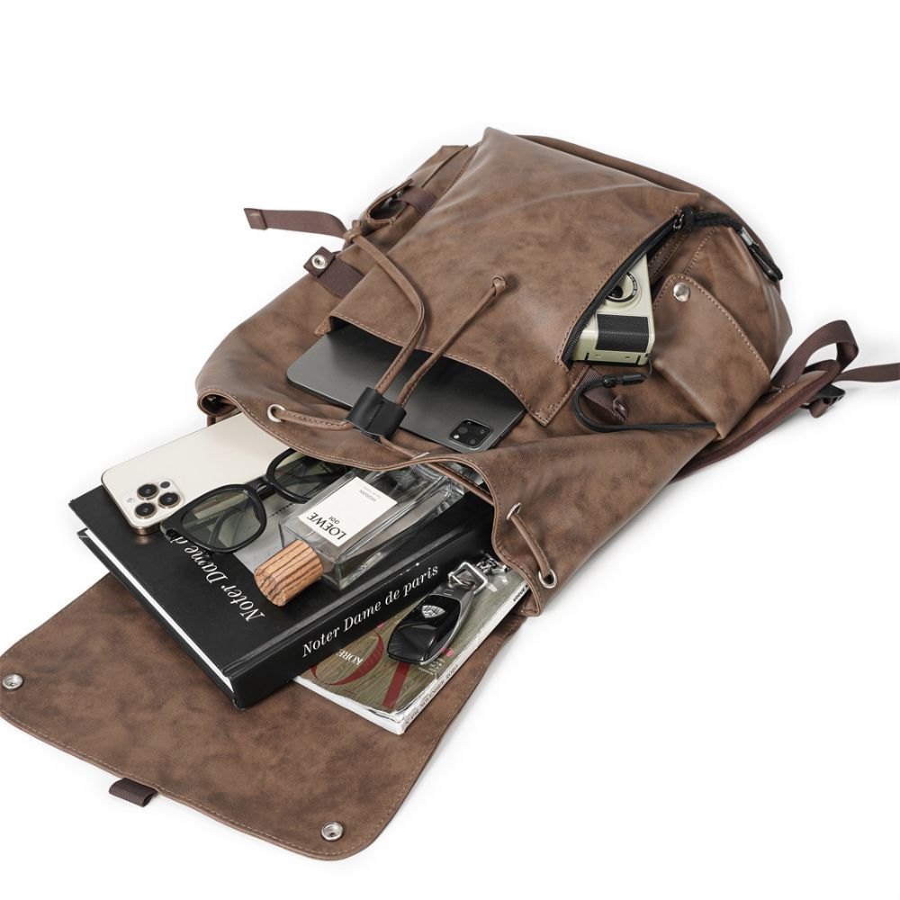VICTORNEST® Leather backpack for outdoor travel-VICTORNEST