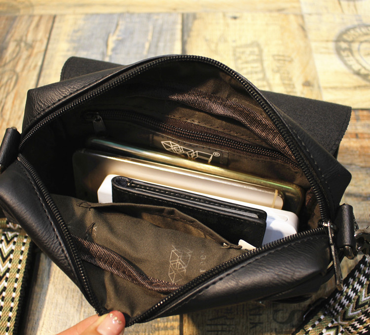 VICTORNEST®Messenger bag small crossbody bag single-shoulder zip flap bag small square bag sling chest bag-VICTORNEST