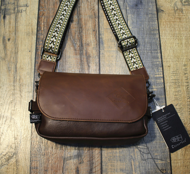 VICTORNEST®Messenger bag small crossbody bag single-shoulder zip flap bag small square bag sling chest bag-VICTORNEST