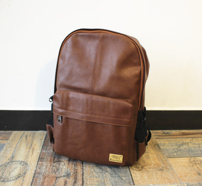 VICTORNEST®Leather Men's Backpack Large Capacity Backpack Laptop Bag-VICTORNEST