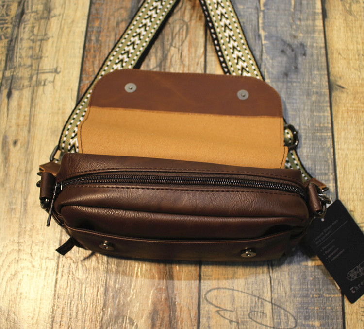 VICTORNEST®Messenger bag small crossbody bag single-shoulder zip flap bag small square bag sling chest bag-VICTORNEST