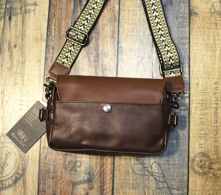 VICTORNEST®Messenger bag small crossbody bag single-shoulder zip flap bag small square bag sling chest bag-VICTORNEST