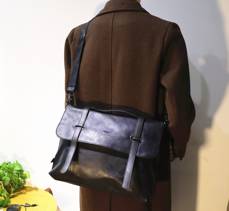 VICTORNEST®Messenger Bag Women's Handheld Briefcase Men's Crossbody Bag-VICTORNEST