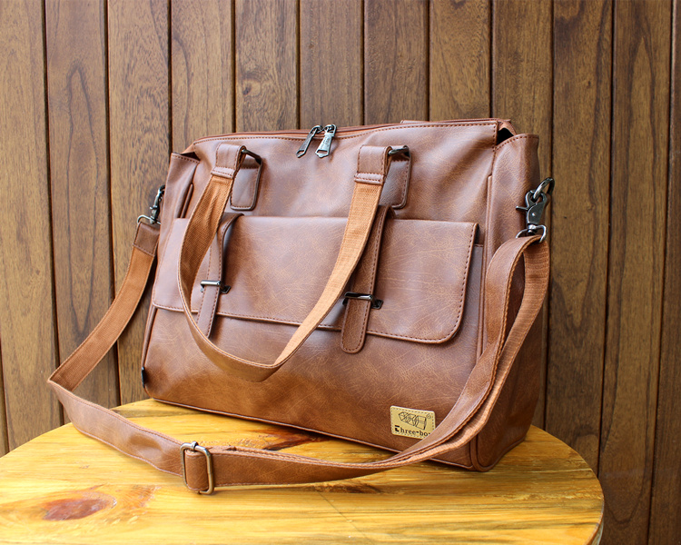 VICTORNEST®Casual shoulder bag men's crossbody bag large tote bag laptop bag-VICTORNEST