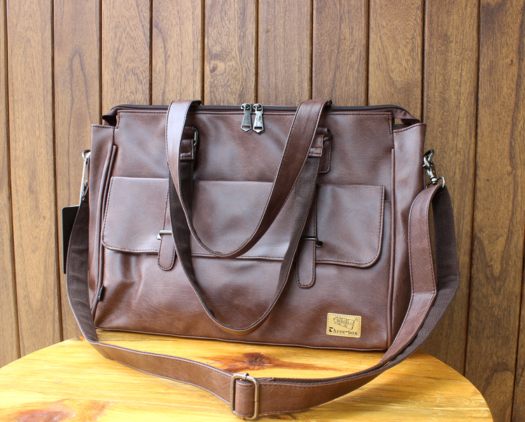 VICTORNEST®Casual shoulder bag men's crossbody bag large tote bag laptop bag-VICTORNEST