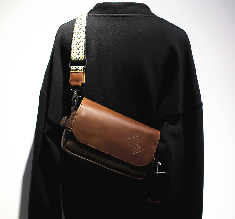 VICTORNEST®Messenger bag small crossbody bag single-shoulder zip flap bag small square bag sling chest bag-VICTORNEST
