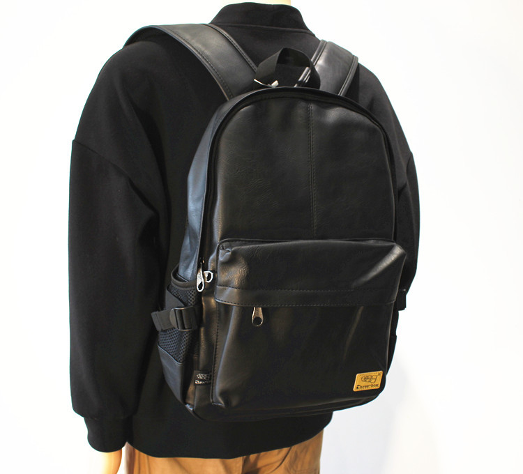 VICTORNEST®Leather Men's Backpack Large Capacity Backpack Laptop Bag-VICTORNEST