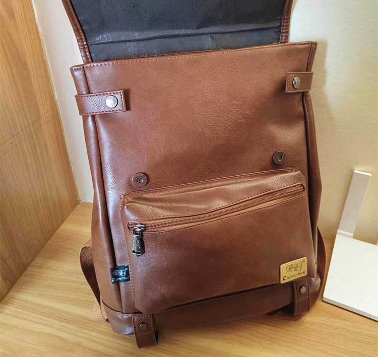VICTORNEST® Leather backpack student bag laptop bag-VICTORNEST