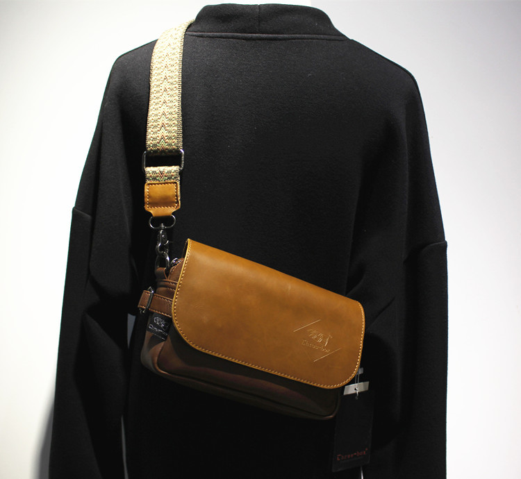 VICTORNEST®Messenger bag small crossbody bag single-shoulder zip flap bag small square bag sling chest bag-VICTORNEST