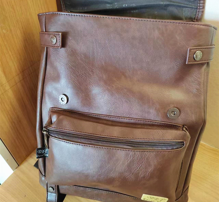 VICTORNEST® Leather backpack student bag laptop bag-VICTORNEST