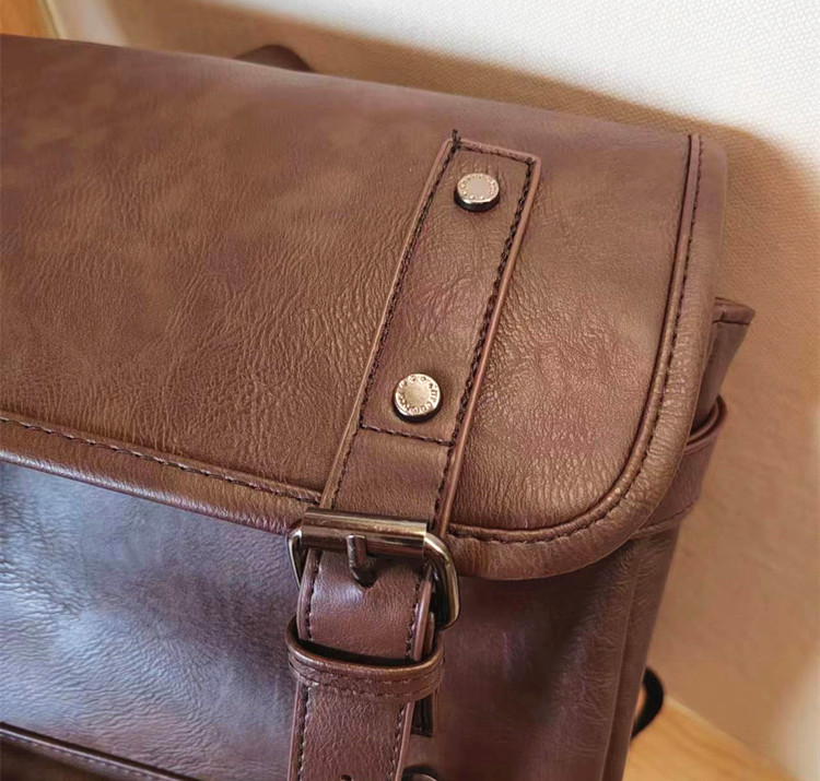 VICTORNEST® Leather backpack student bag laptop bag-VICTORNEST