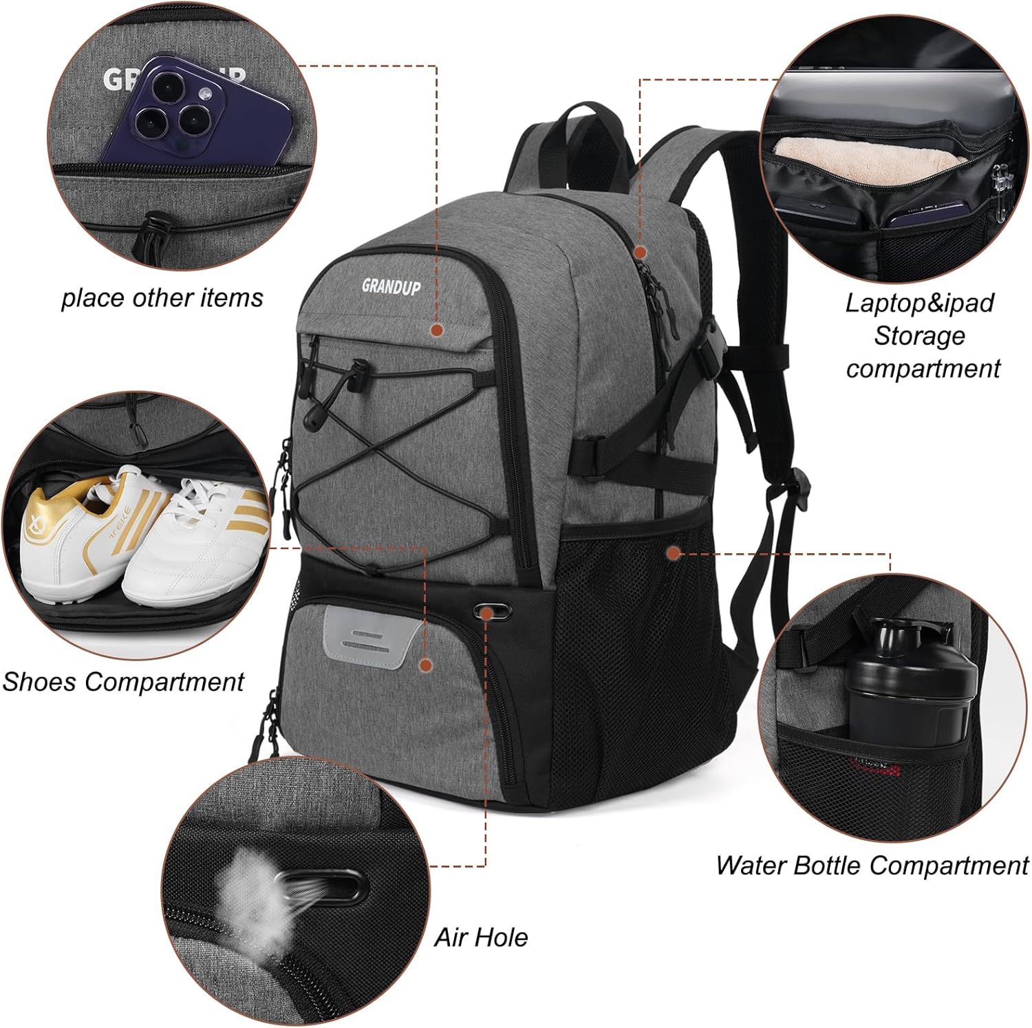 VICTORNEST®Large capacity sports training equipment bags
