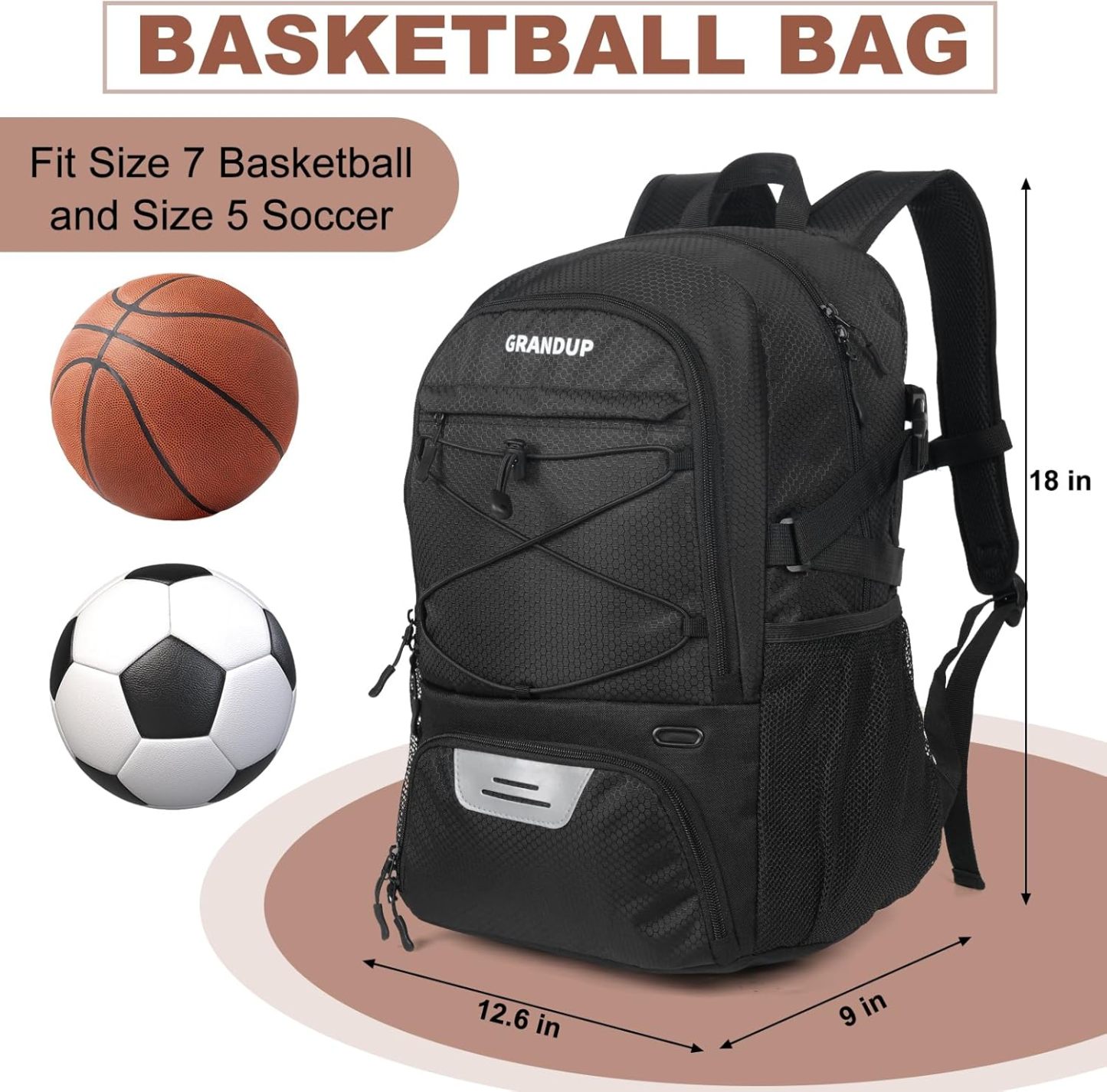 VICTORNEST®Large capacity sports training equipment bags