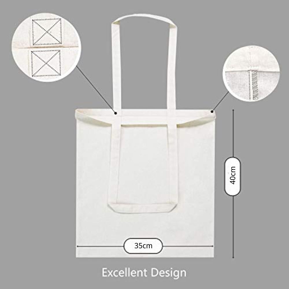 VICTORNEST®Cotton Tote Bags, Reusable Shopping Bags,