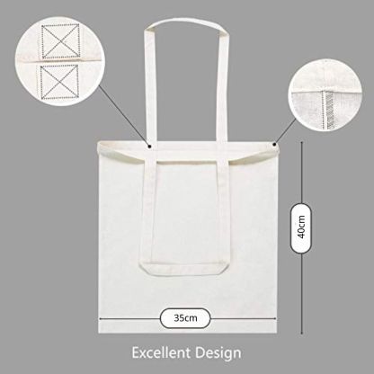 VICTORNEST®Cotton Tote Bags, Reusable Shopping Bags,