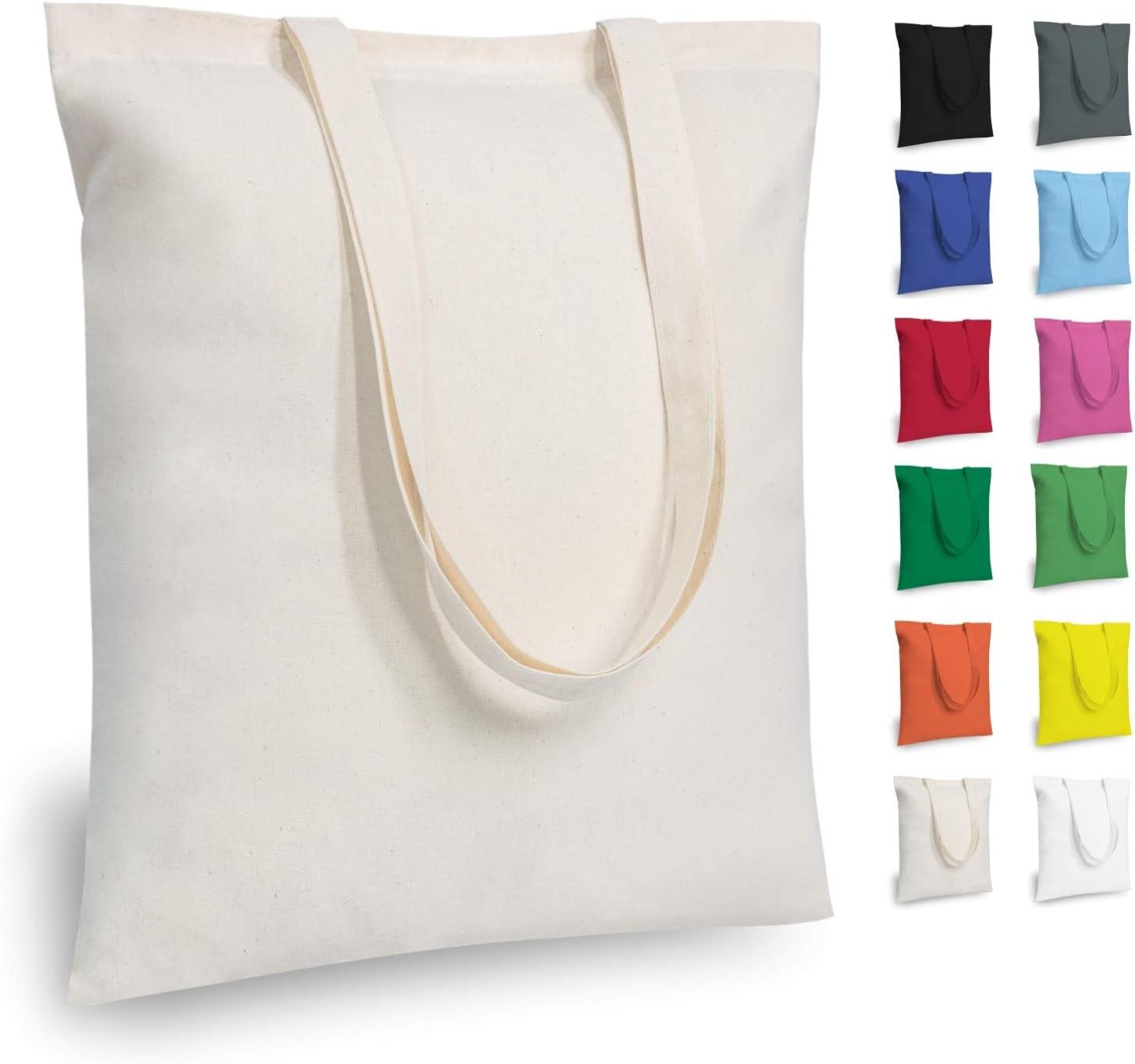 VICTORNEST®Cotton Tote Bags, Reusable Shopping Bags,