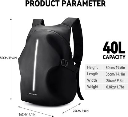VICTORNEST®Motorcycle Backpack,Waterproof Helmet Backpack for Men