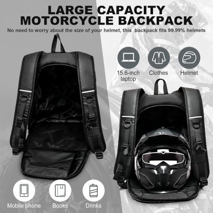 VICTORNEST®Motorcycle Backpack,Waterproof Helmet Backpack for Men
