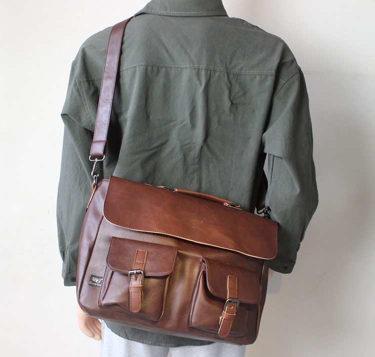 VICTORNEST®Single Shoulder Bag Men's Briefcase Commuter Bag-VICTORNEST