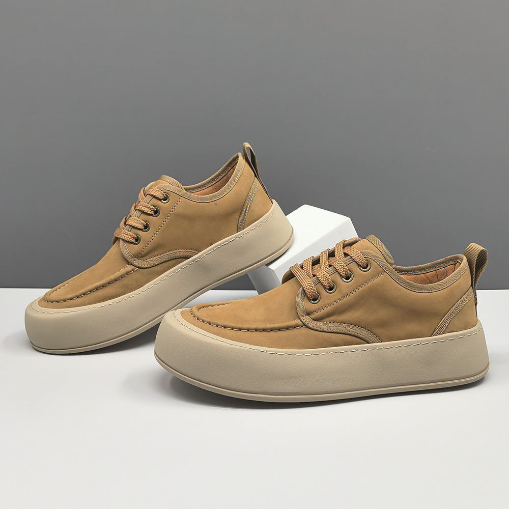 Scarpe casual piatte da uomo in pelle trapuntata minimalista minimalista