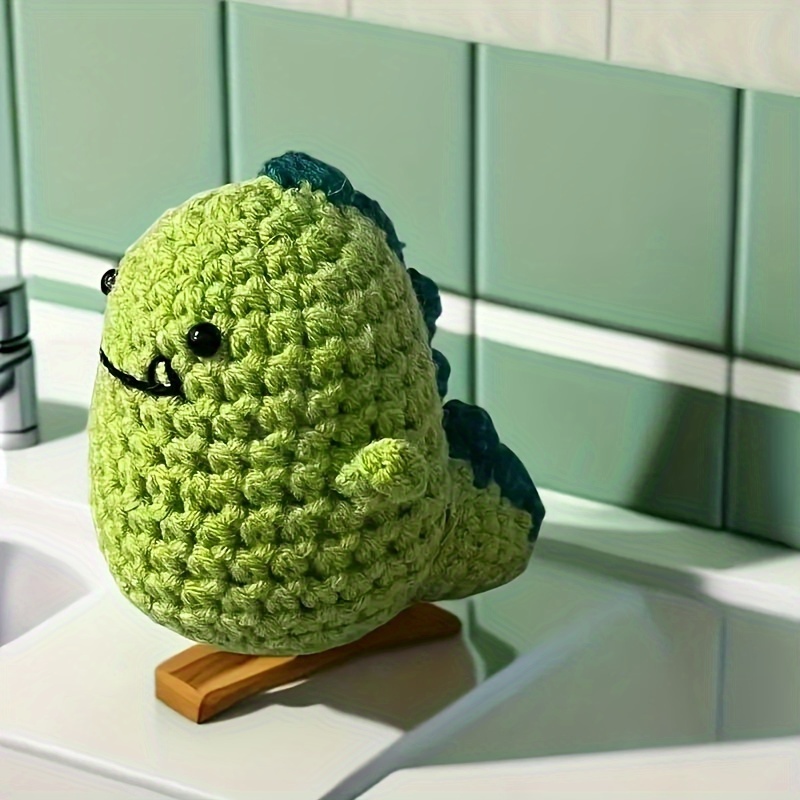 手工情感支持钩针恐龙礼物