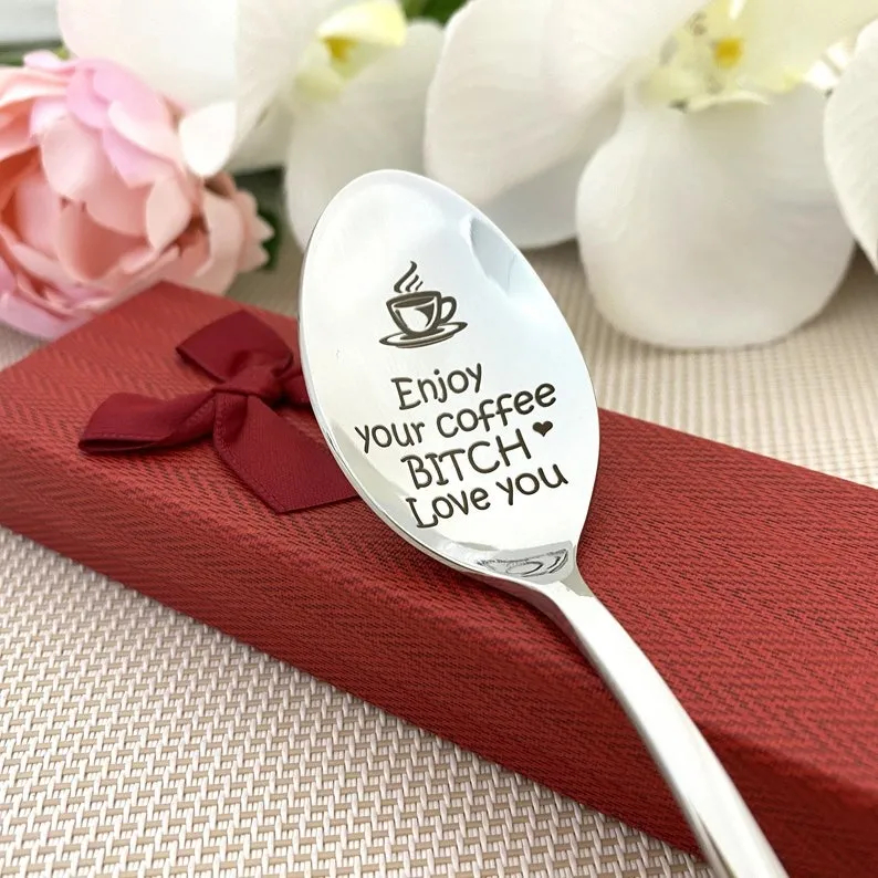 Friendship Spoon - Bestie gift for Best Friend Coffee Spoon