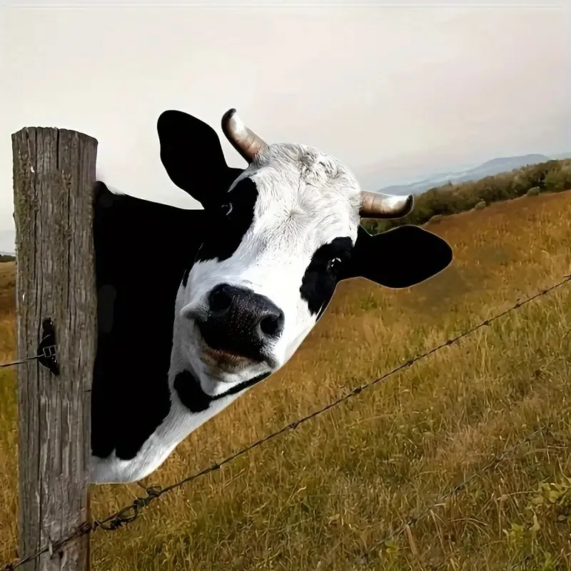 🐮Cute Cows Head Shape Iron Silhouette