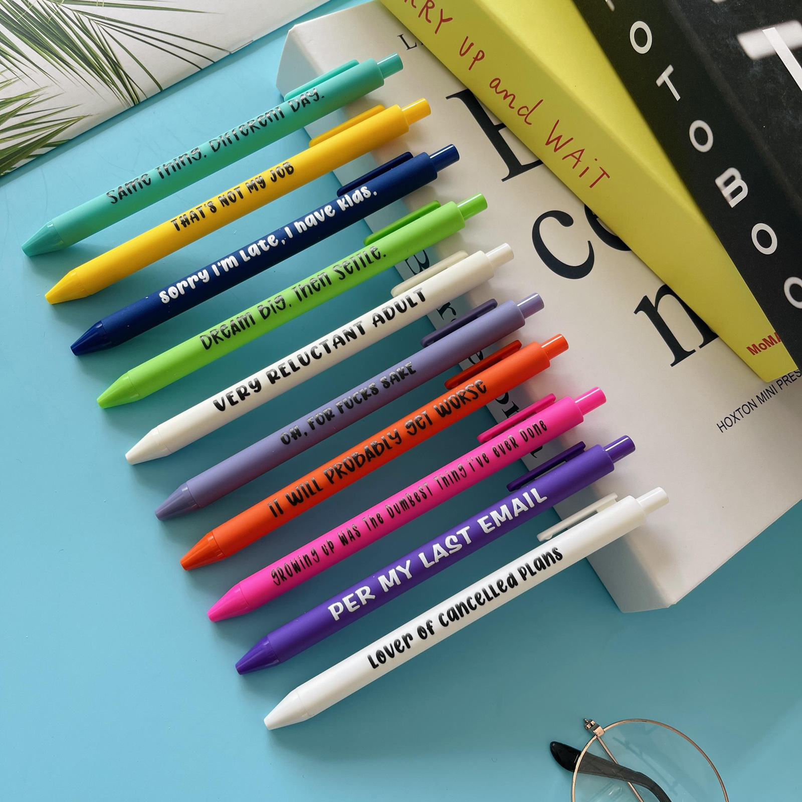 Colored Funny Working Pen Set for Sarcastic Souls🤣