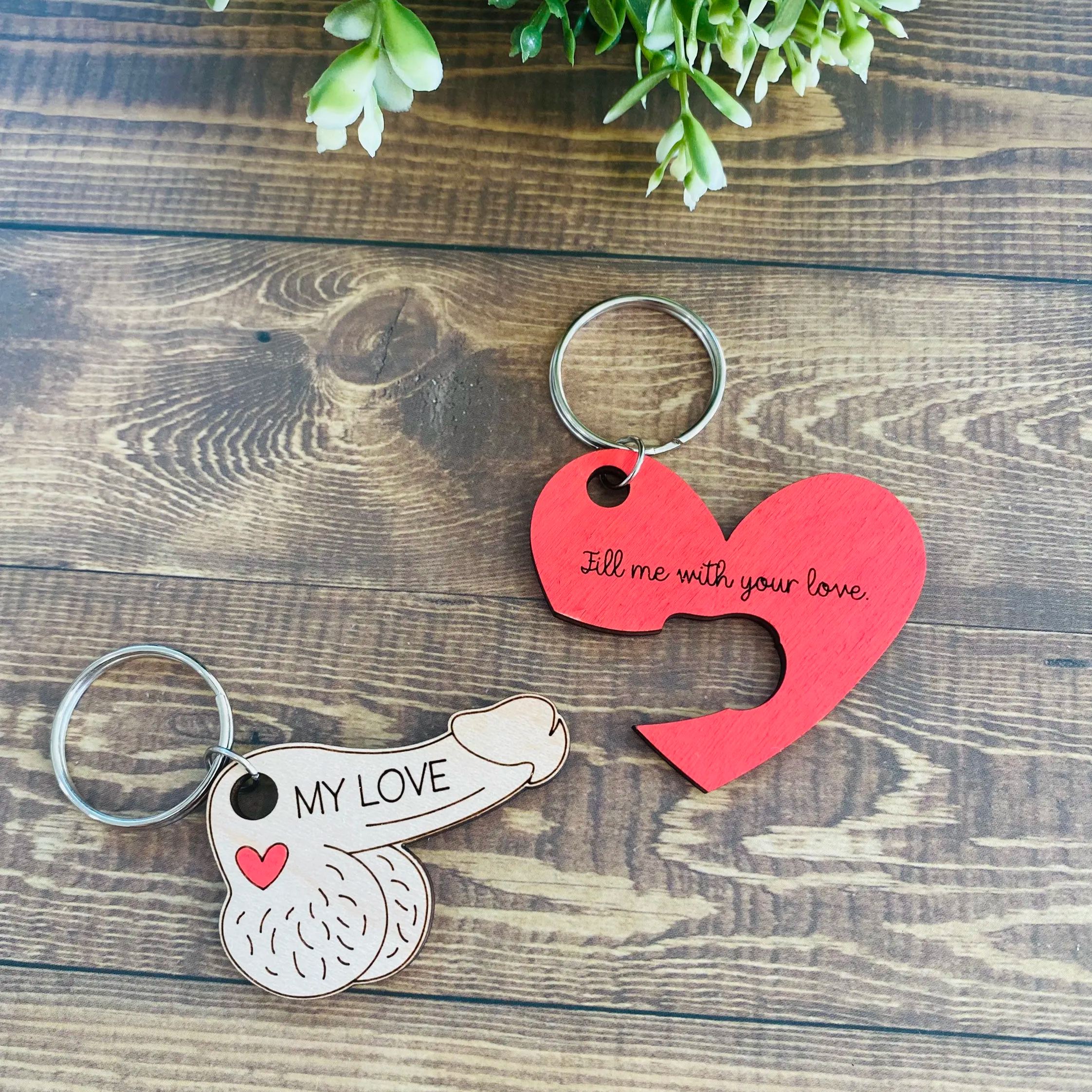 Funny Inappropriate Keychain Gift