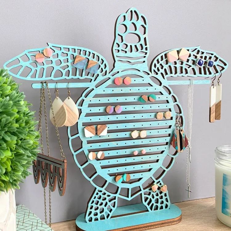 Sea Turtle Stud Jewelry Organizer