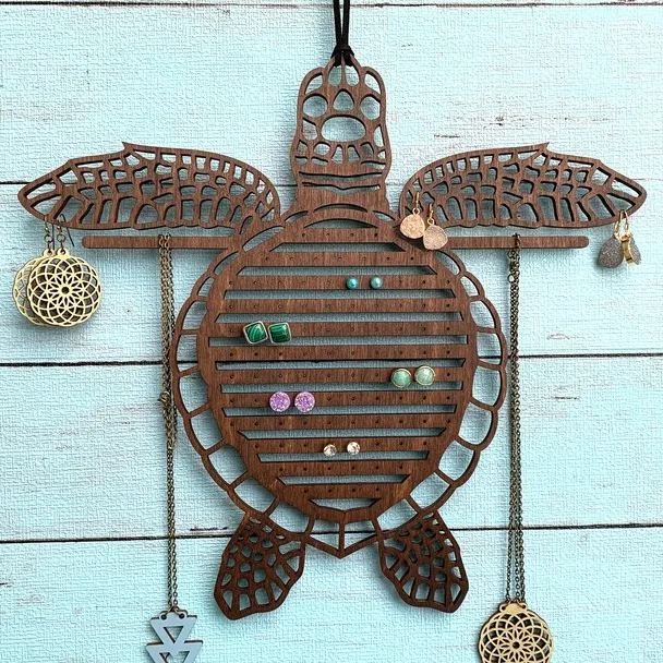 Sea Turtle Stud Jewelry Organizer
