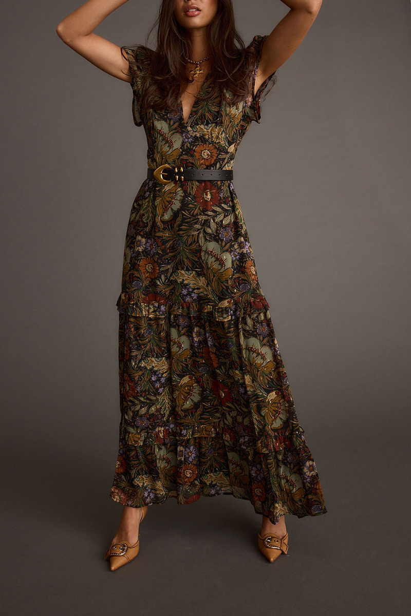 Midiross Floral Paisley Maxi Dress
