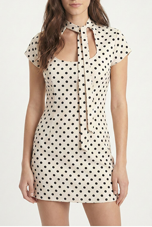 Polka Dot Mini Dress