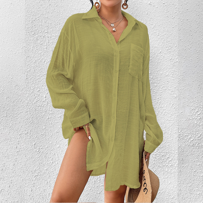 Women's Button Long Sleeve Lapel Shirt(BUY 2 FREE SHIPPING)