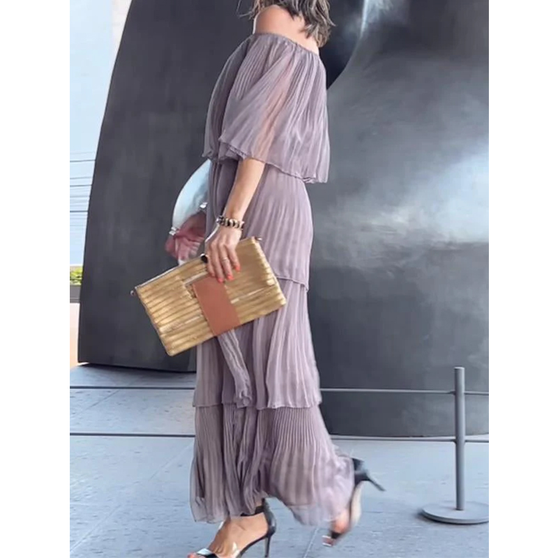 🔥🔥🔥🔥ELEGANT CHIFFON CAKE LONG GRESS(BUY 2 FREE SHIPPING)