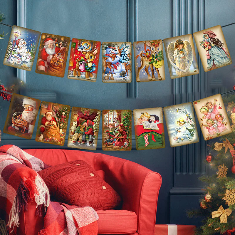 🎄Vintage Style Christmas Banner🎅