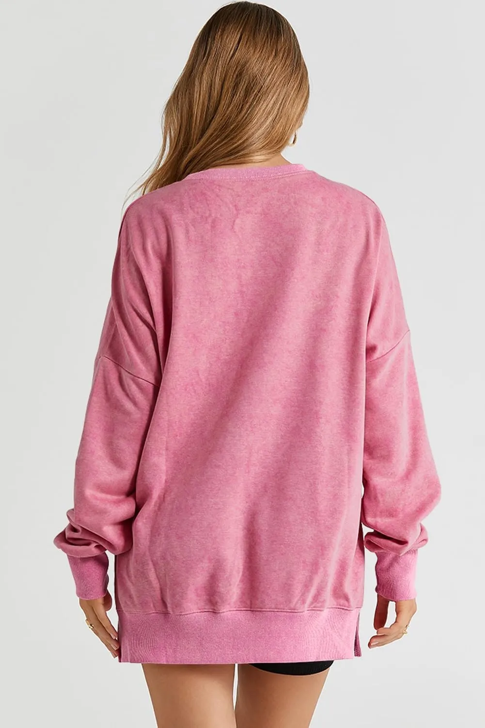 WOMENS CASUAL LONG SLEEVE CREWNECK LIGHTWEIGHT PULLOVER TOPS(BUY 2 FREE SHIPPING)