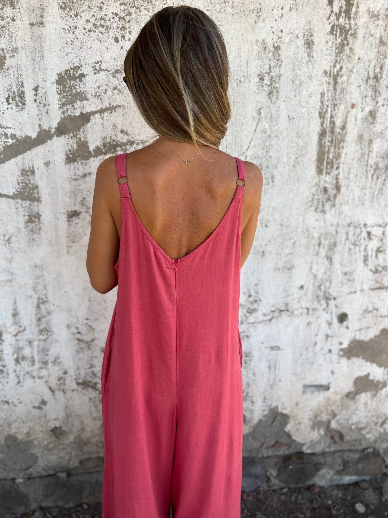 🔥HOT SALE🔥Adjustable Straps With Pocket Loose Jumpsuit