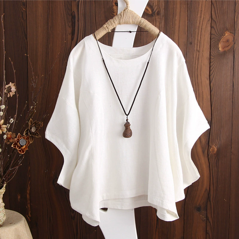 Solid Batwing Sleeve Loose T-Shirt (BUY 2 FREE SHIPPING)