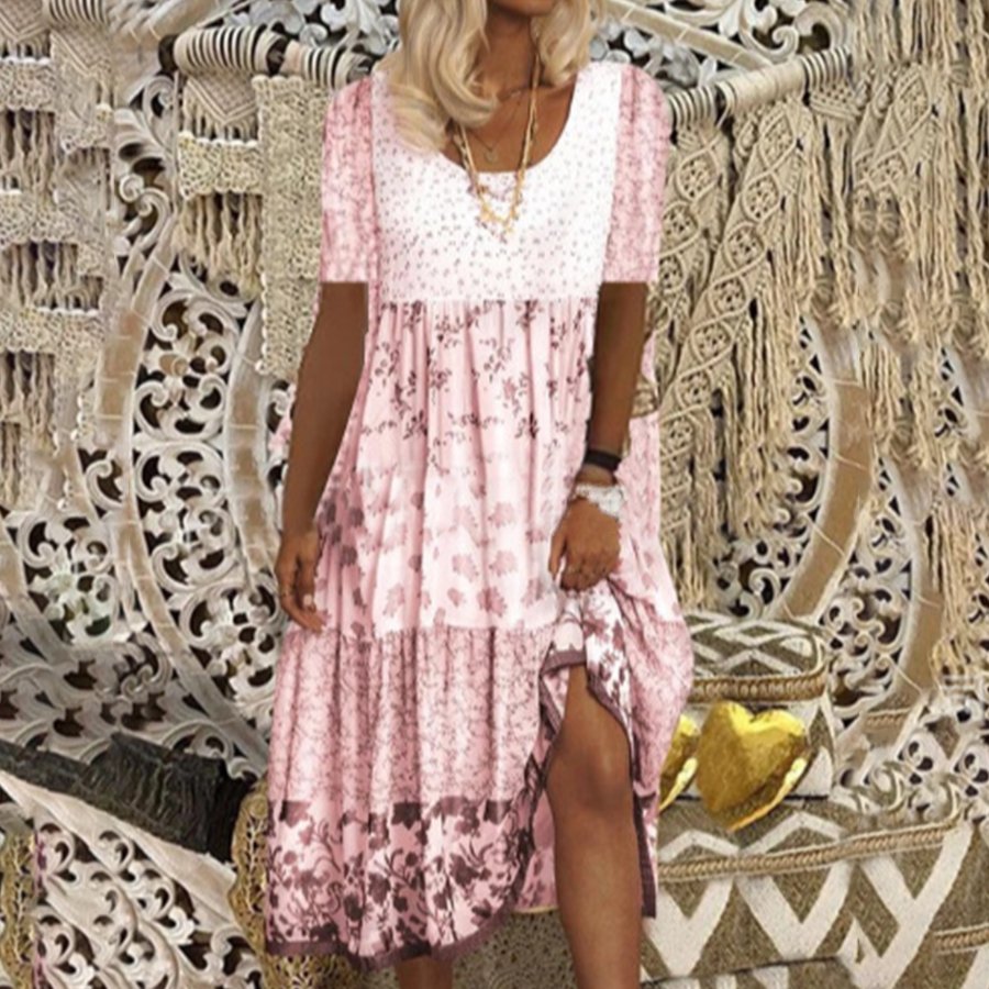 Ladies Casual Print Fashion Dress