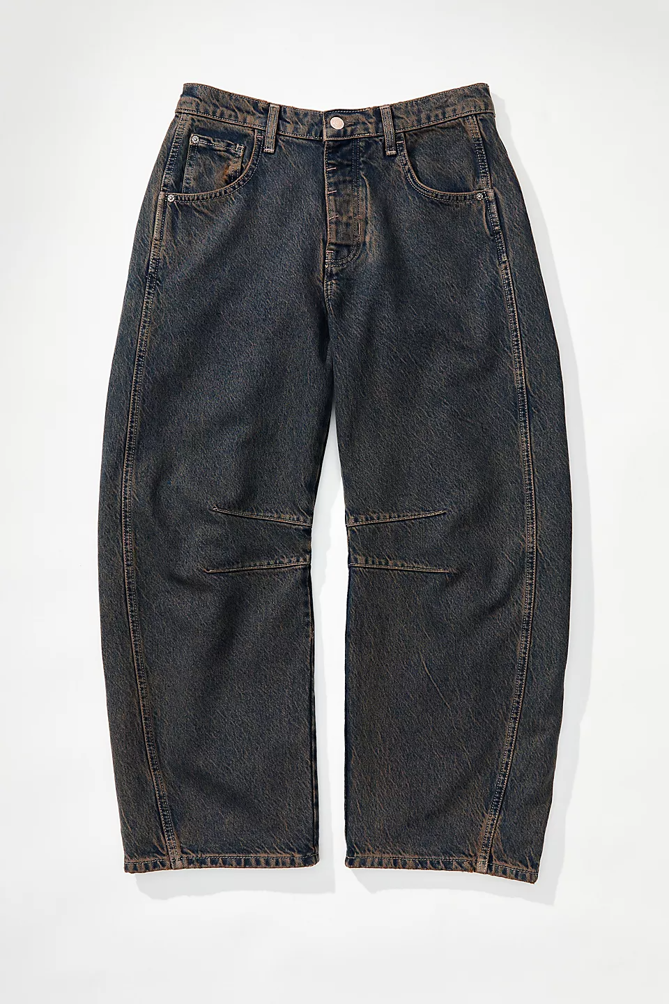 Mid low waist wide leg wide leg