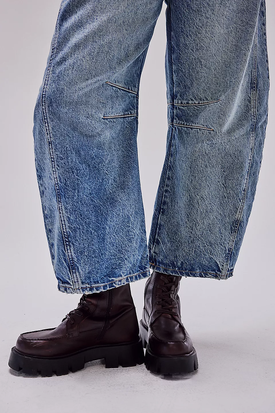 Mid low waist wide leg wide leg